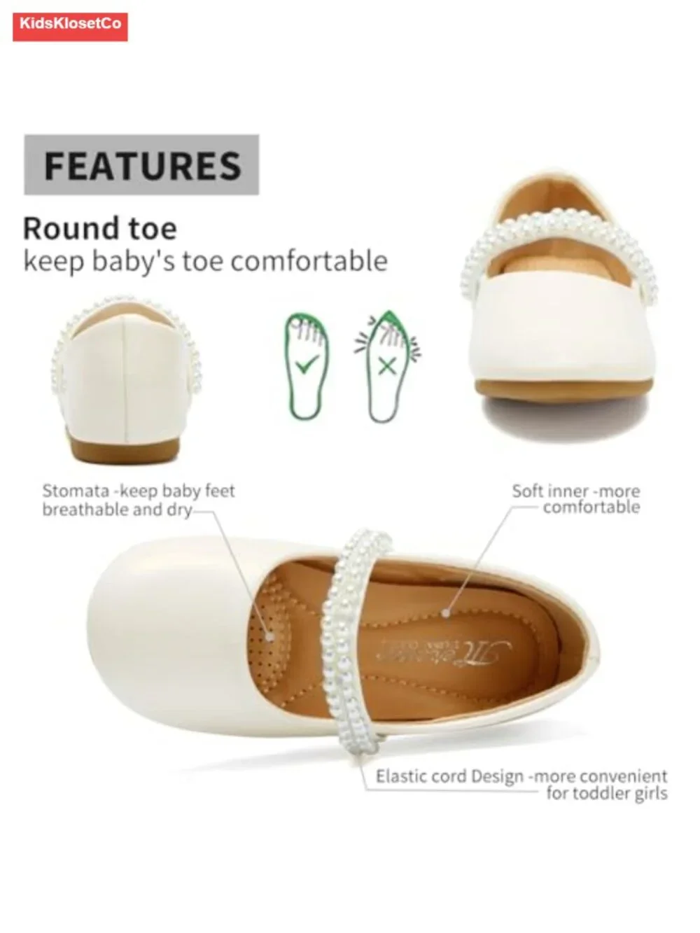 Toddler Girls Ballet Flats Mary Jane Bowknot Princess Shoes Party Wedding School